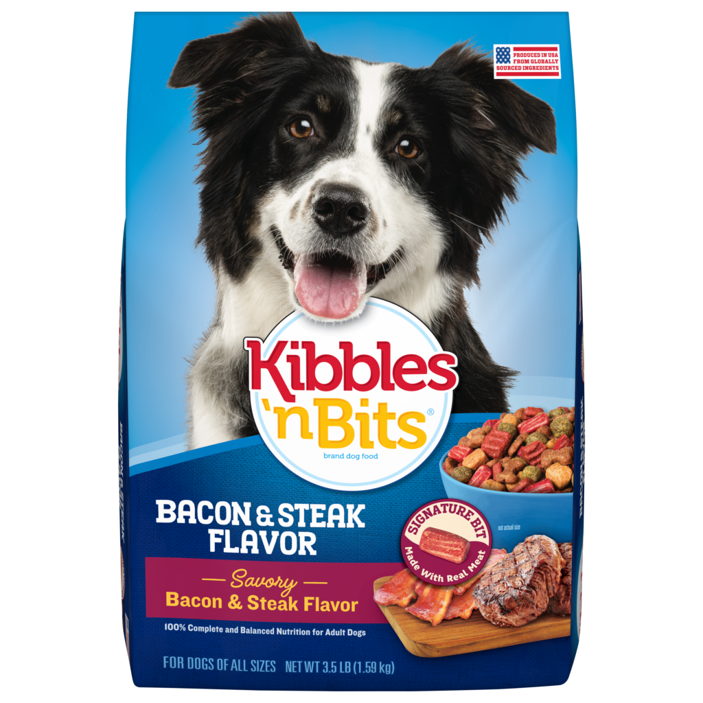 Kibbles'n Bits Bacon & Steak Flavor Dry Dog Food 3.5LB
