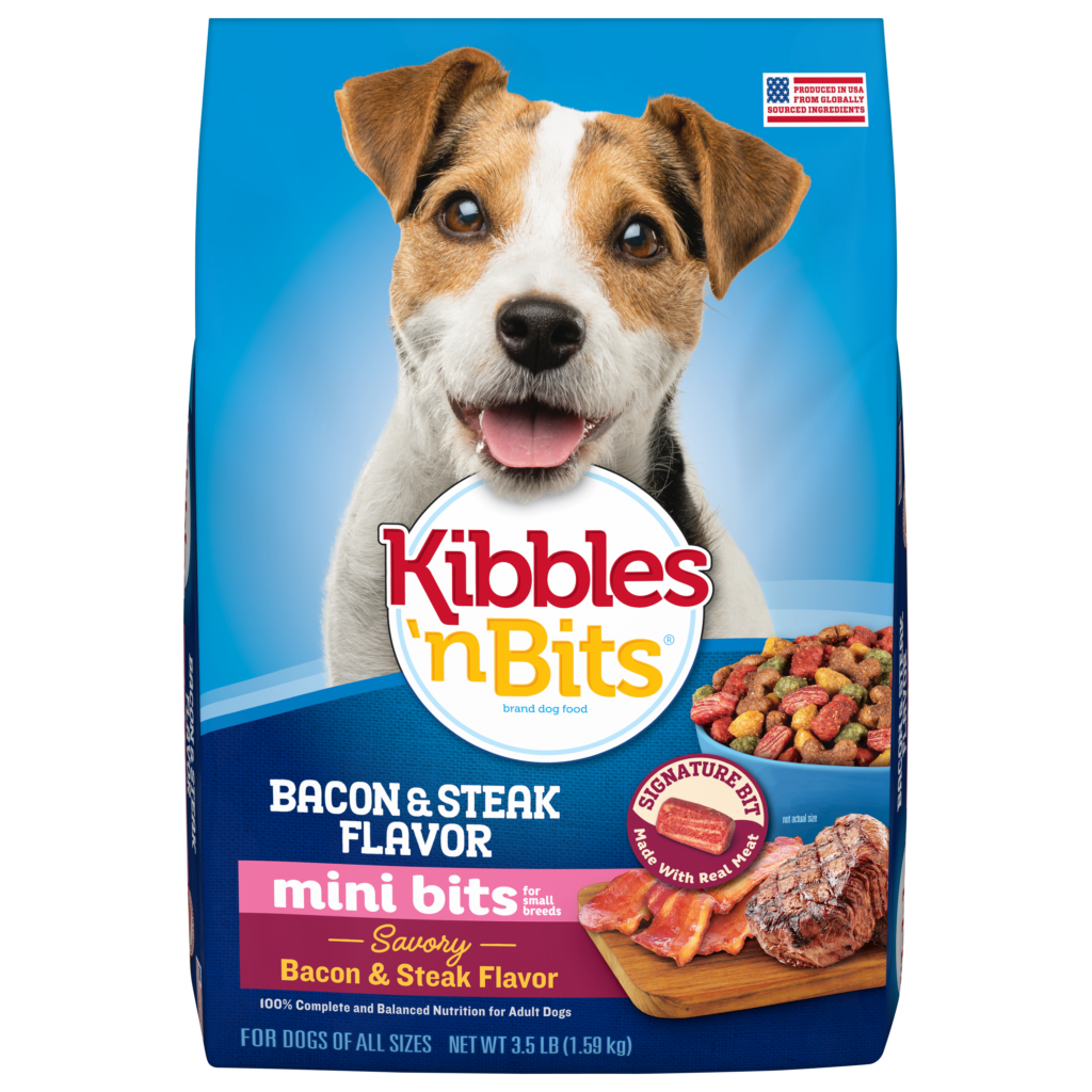 Kibbles'n Bits Bacon & Steak Flavor Small Breeds Dry Dog Food 3.5LB