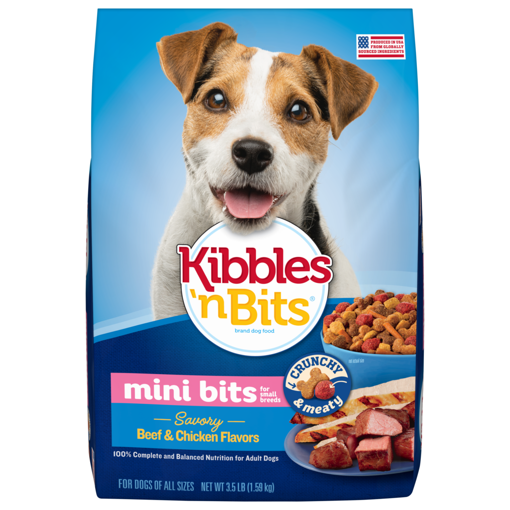 Kibblesn Bits Mini Bits Small Breed Beef And Chicken Dry Dog Food