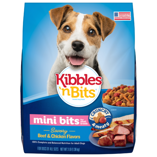Kibbles n Bits Mini Bits Small Breed Beef Chicken Dry Dog Food