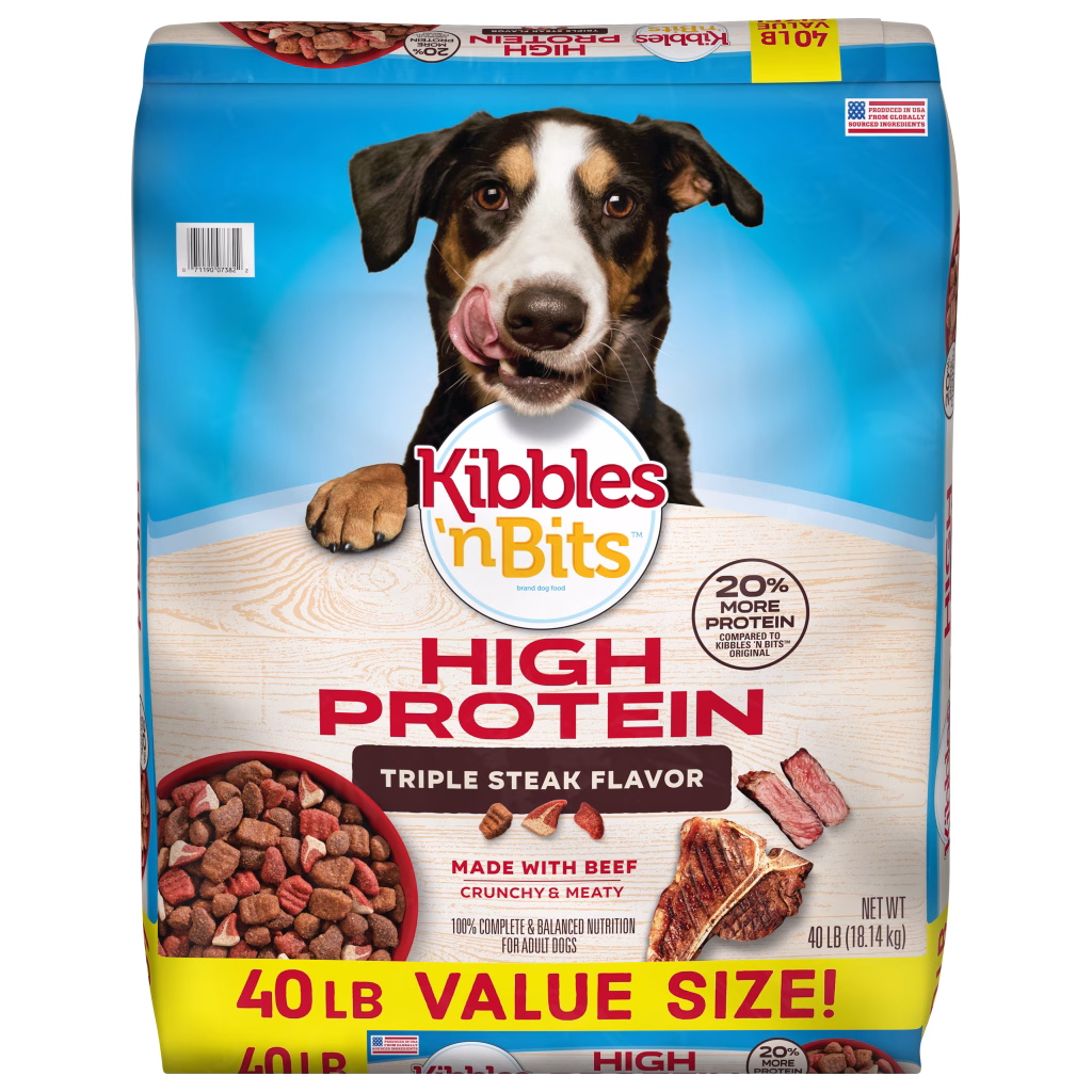 Kibbles 'n Bits Triple Steak Flavor Dry Dog Food
