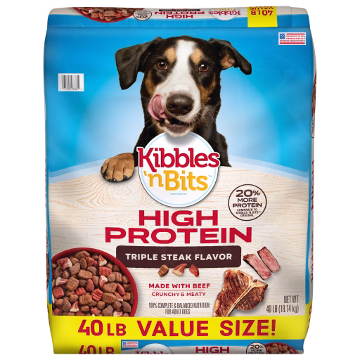 Kibbles 'n Bits Triple Steak Flavor Dry Dog Food